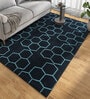 Grey Geometrical Wool 5 ft X 8 ft Flat Weaves