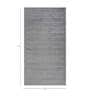 Grey Geometrical Wool 6 ft X 9 ft Hand Woven Carpet