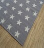 Grey Geometrical Wool 6 ft X 9 ft Rectangle Flat Weaves