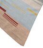 Grey Geometrical Wool 6 ft X 9 ft Flat Weaves
