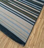 Grey Geometrical Wool 6 ft X 9 ft Flat Weaves