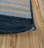 Grey Geometrical Wool 6 ft X 9 ft Flat Weaves