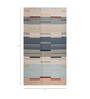 Grey Geometrical Wool 6 ft X 9 ft Flat Weaves