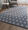 Grey Geometrical Wool 6 ft X 9 ft Rectangle Flat Weaves