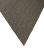 Grey Geometrical Wool 8X5 Feet Hand Woven Carpet