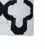Grey Geometrical Wool and Viscose 5 ft X 8 ft Rectangle Flat Weaves