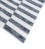 Grey Geometrical Wool and Viscose 5 ft X 8 ft Flat Weaves