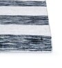 Grey Geometrical Wool and Viscose 5 ft X 8 ft Flat Weaves