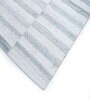 Grey Geometrical Wool and Viscose 5 ft X 8 ft Flat Weaves