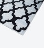 Grey Geometrical Wool and Viscose 5 ft X 8 ft Flat Weaves
