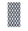 Grey Geometrical Wool and Viscose 5 ft X 8 ft Flat Weaves