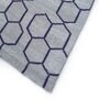 Grey Geometrical Wool and Viscose 5 ft X 8 ft Flat Weaves