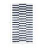 Grey Geometrical Wool and Viscose 5 ft X 8 ft Flat Weaves