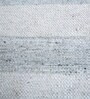 Grey Geometrical Wool and Viscose 5 ft X 8 ft Flat Weaves
