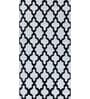 Grey Geometrical Wool and Viscose 5 ft X 8 ft Flat Weaves