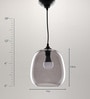 Jasper Grey Glass Hanging Light