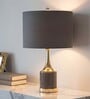 Grey Glass Noir Royale table lamp