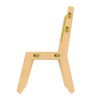Grey Guava Kids Study Chair in Green Colour