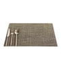Grey Hadley Rectangular PVC Dining Table Placemat