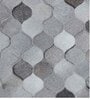 Grey Hair On Leather Abstract Hand Woven 6ftX9ft Carpet