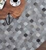 Grey Hair On Leather Abstract Hand Woven 9ftx12ft Carpet