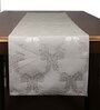 Grey Hallway Damasc Cotton Jacquard (84 x 13) Table Runner