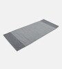 Grey Handmade 100% Cotton Striped Bedside Runner