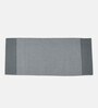 Grey Handmade 100% Cotton Striped Bedside Runner
