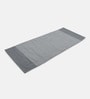 Grey Handmade 100% Cotton Striped Bedside Runner