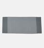 Grey Handmade 100% Cotton Striped Bedside Runner