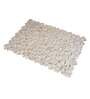Beige Abstract Hemp 4 ft x 6 ft Hand Woven Carpet