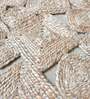Beige Abstract Hemp 4 ft x 6 ft Hand Woven Carpet