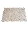 Beige Abstract Hemp 4 ft x 6 ft Hand Woven Carpet