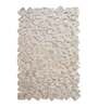 Beige Abstract Hemp 4 ft x 6 ft Hand Woven Carpet