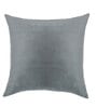 Grey Holland Velvet Solid 16X16 Inches Cushion Cover