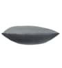 Grey Holland Velvet Solid 16X16 Inches Cushion Cover