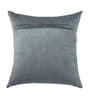 Grey Holland Velvet Solid 16X16 Inches Cushion Cover