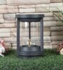 Inky Grey Iron Gate Light