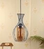 Grey Iron Jaal Single Glass Hanging Light  Light DecorativeRay