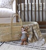 Grey Jacquard Cotton Reversible Kids Blanket