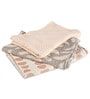 Grey Jacquard Cotton Reversible Kids Blanket