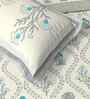 Grey Jaipuri Blockprint 250 TC Pure Cotton King Sized Double Bedsheet with 2 Pillow Covers