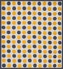 Mustard Geometric 120 TC Cotton Queen Sized Bedsheet with 2 Pillow Cover