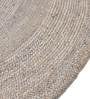 Grey Jute Hand Woven 6 X 6 Feet Round Carpet
