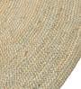 Grey Jute Hand Woven 6 X 6 Feet Dhurrie