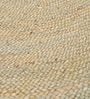 Grey Jute Hand Woven 6 X 6 Feet Dhurrie