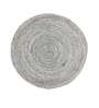 Grey Jute Solid 48 x 48 Inches Hand Woven Round Carpet