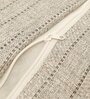 Grey Jute Stripes 18x18 inches  Large Cushion Covers  (2Pcs)