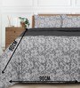 Grey Kanan Reversible King Quilt With 2 Pillow Cover
