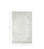 Grey Kilim Wool & Bamboo Silk 8 ft x 10 ft Hand Woven Carpet